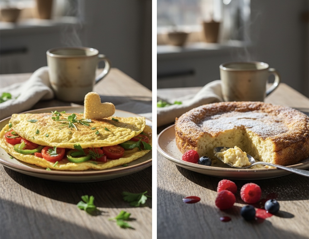 Омлет и запеканка