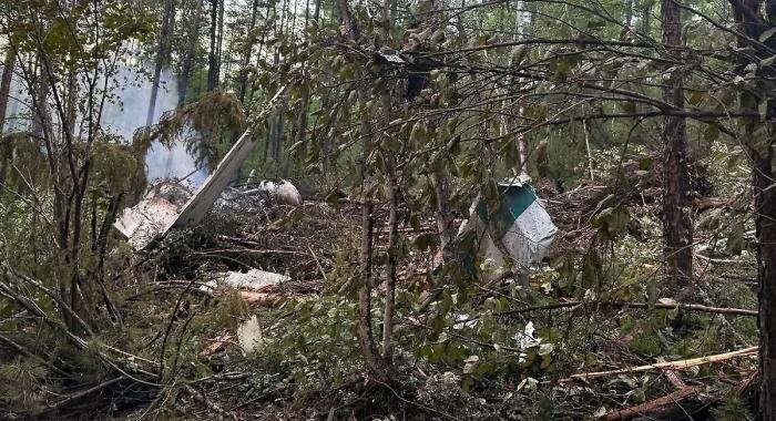 Место падения Ан-24. Обложка © Telegram / Дальневосточная транспортная прокуратура