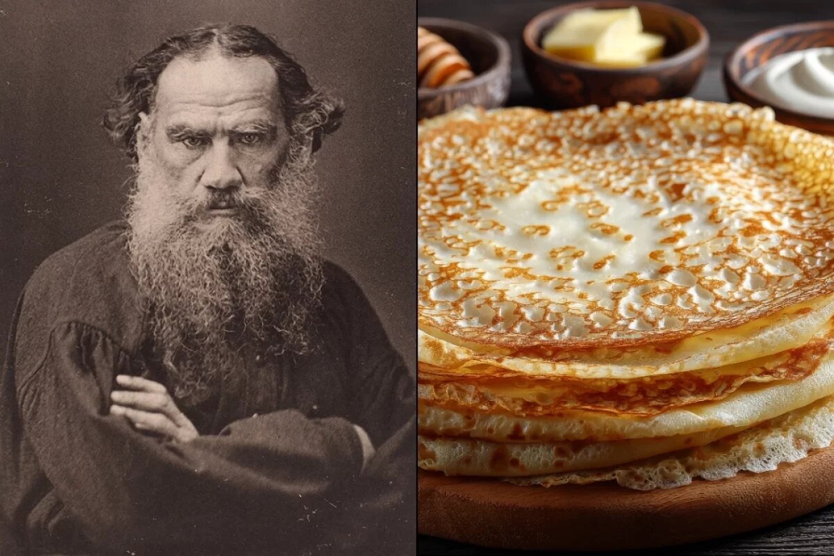    Лев Николаевич Толстой был прогрессистом — в его время блины таким быстрым методом иногда тоже делали.