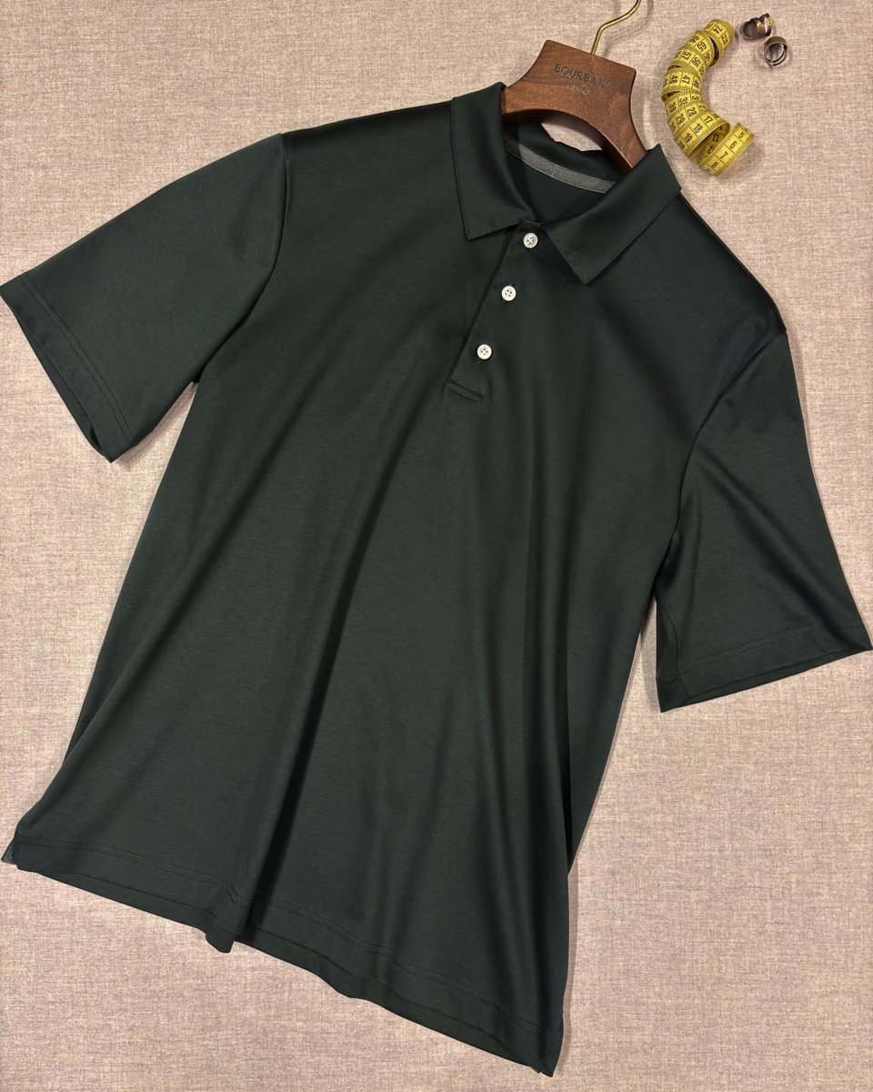 Рубашки поло с коротким рукавом из шелковистого трикотажного полотна Alumo Marco Jersey из хлопка Supima two ply