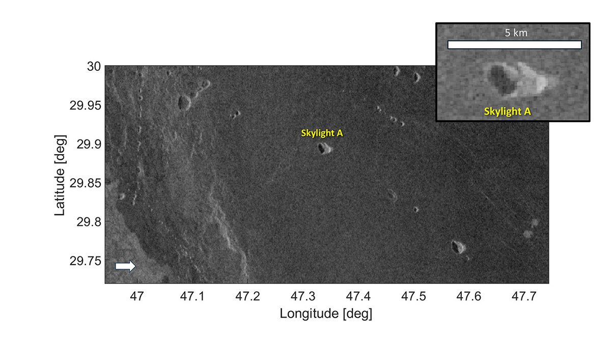    L. Carrer, E. Diana, L. Bruzzone, “Evidence of a Very Large and Accessible Lava Tube on the Venus Subsurface”