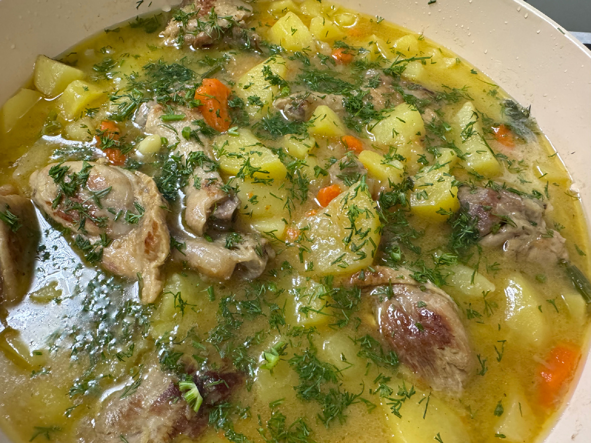 Картофель с уткой!