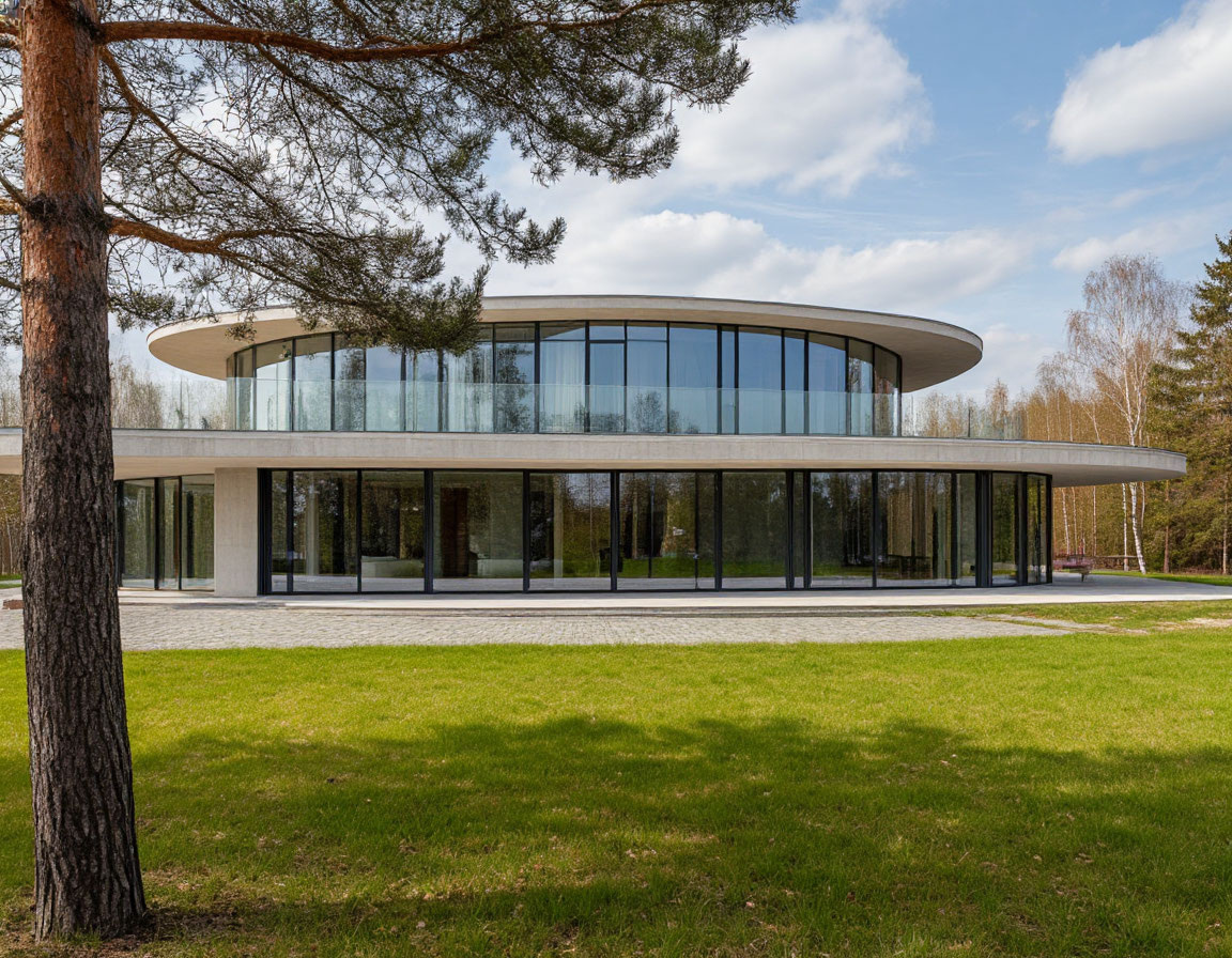 Проект виллы из стекла