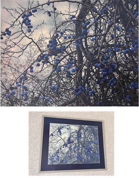 Терн. Бумага, акрил. 2025