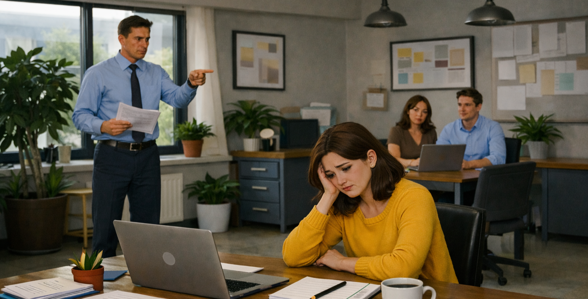 Критика на работе бьёт сильнее похвалы