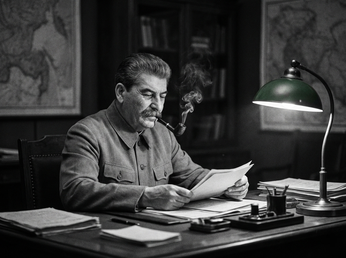 Иосиф Виссарионович Сталин (настоящая фамилия — Джугашвили)