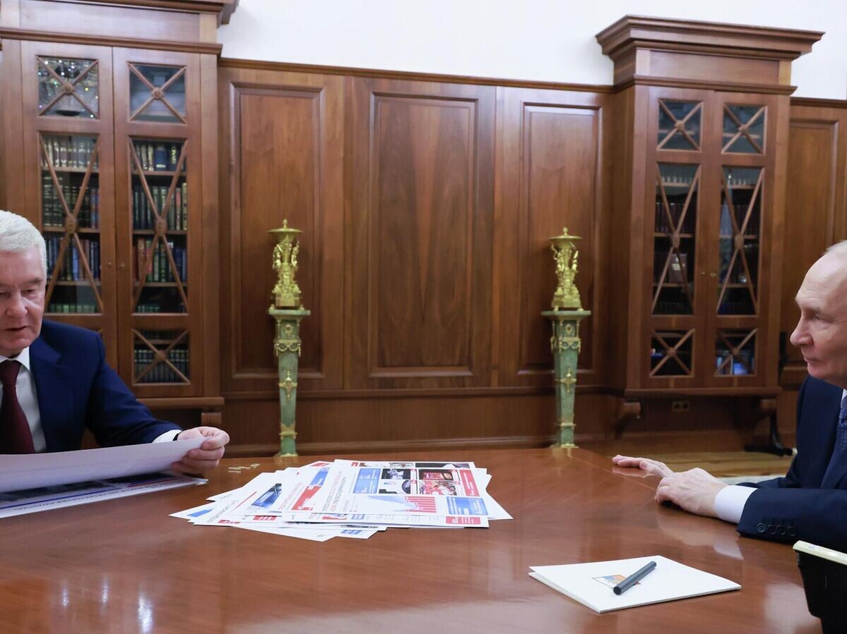    Встреча Путина и Собянина в Кремле | © Пул