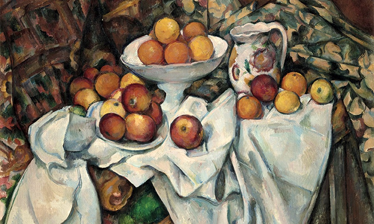 Поль Сезанн. Натюрморт с яблоками и апельсинами. Около 1899.