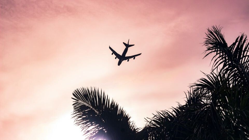    Самолет в небе. Источник: unsplash.com