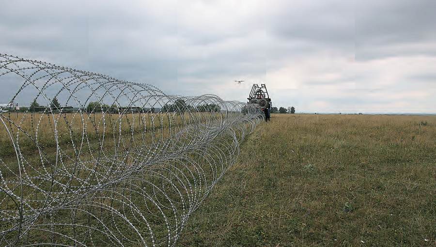 Испытания быстроразворачиваемых заграждений