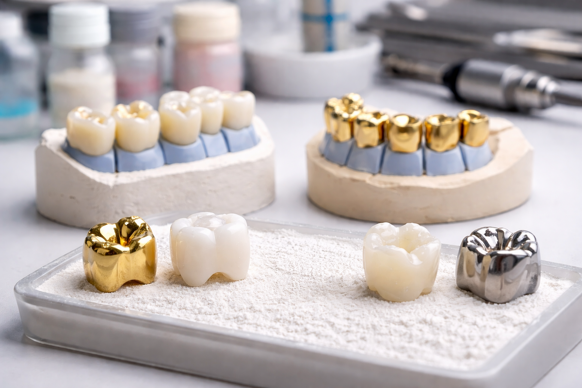 Коронки в лаборатории