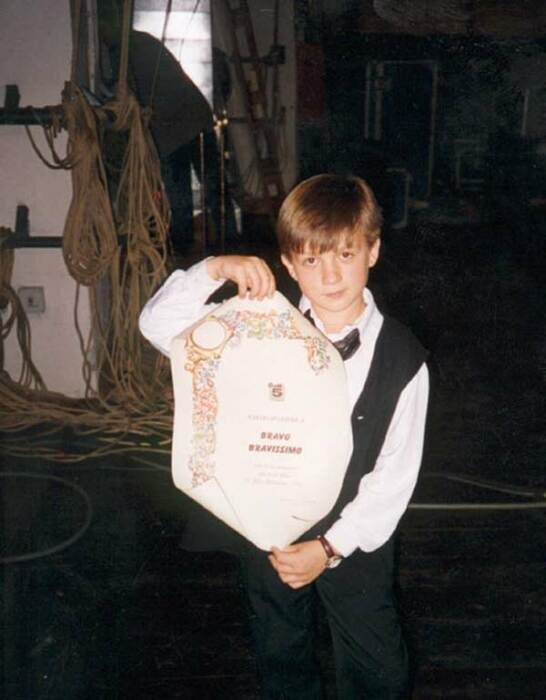 Влад Топалов в детстве.