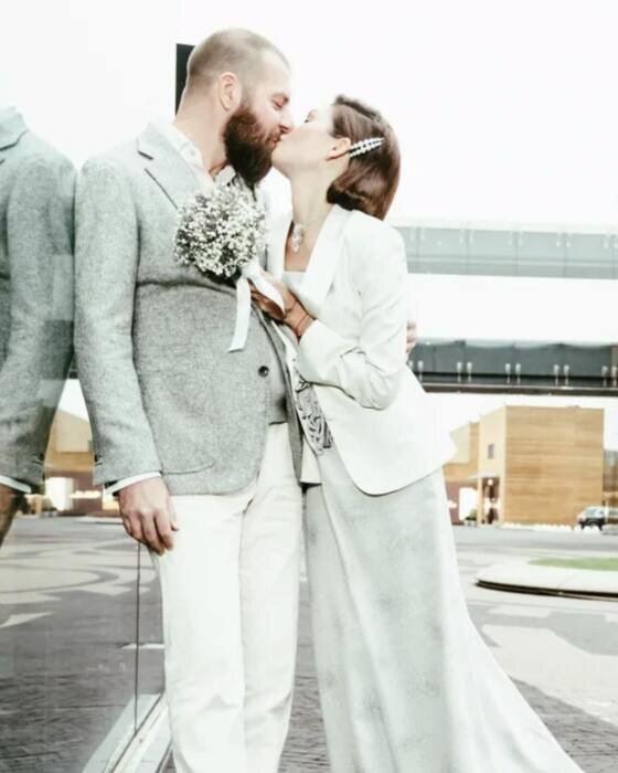 Ксения Данилина с мужем.