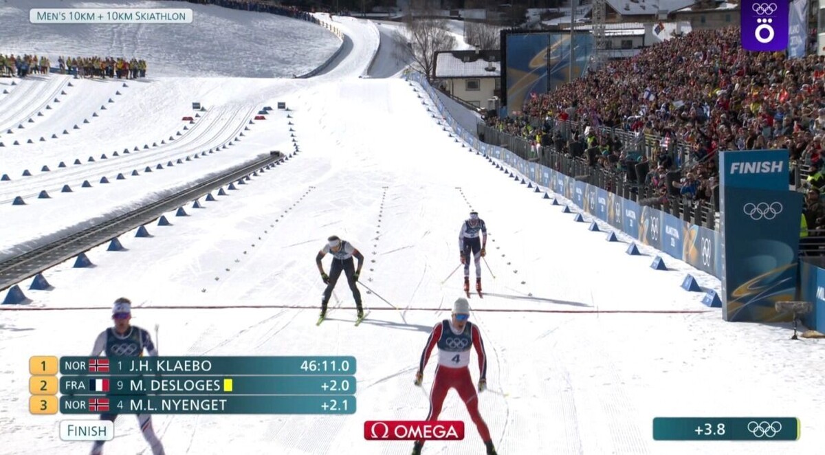    Савелий Коростелев, выступавший под номером 15, упорно боролся вплоть до самого финиша   скрин видео Okko