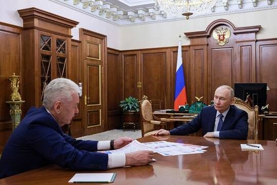    Собянин доложил Путину о реализации в Москве национальных проектов (фото: kremlin.ru)