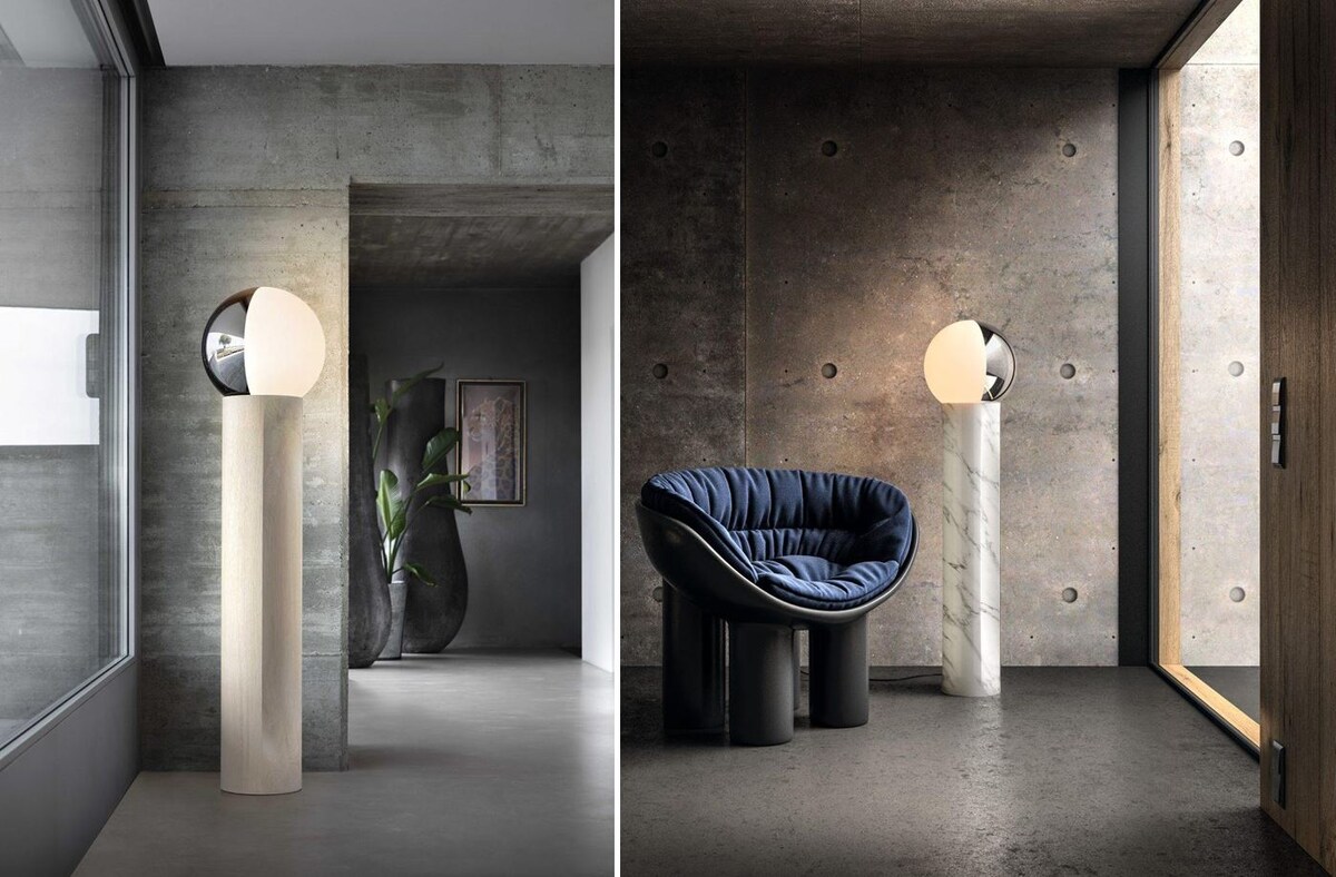 Cветильник Penta Je Suis от Карло Коломбо — одного из самых влиятельных итальянских архитекторов и дизайнеров. Его подход основан на гармоничном сочетании изысканности форм и внимания к деталям