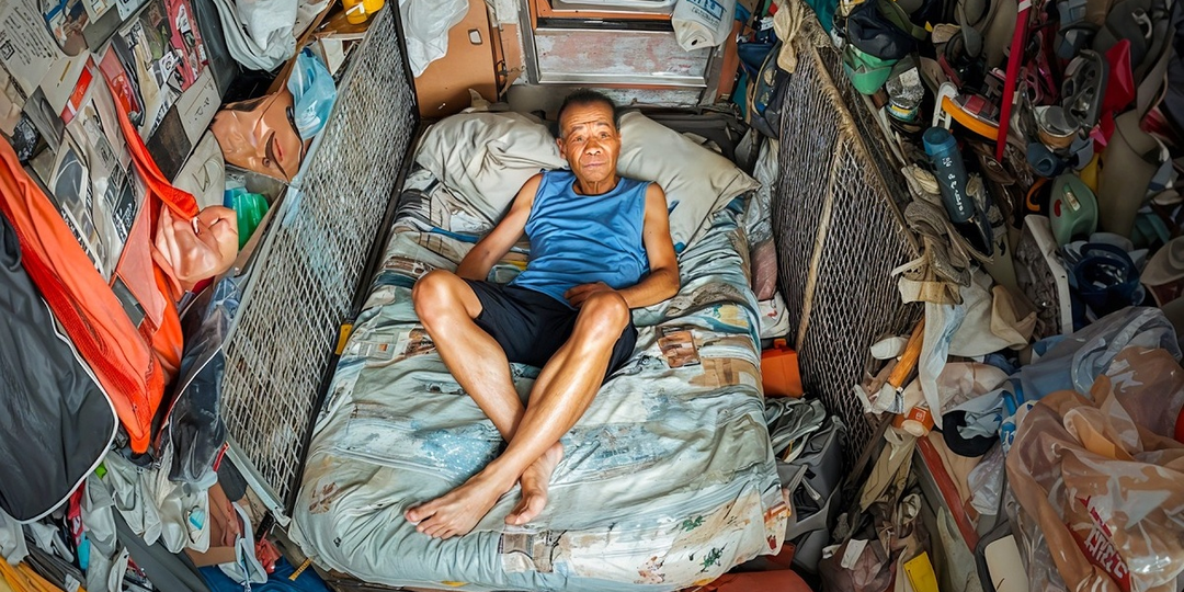 Метры, на которых не повернуться: зачем в Гонконге платят ползарплаты за комнату размером с гроб