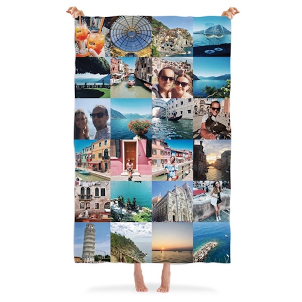 Плед с вашим фото «Яркий коллаж»