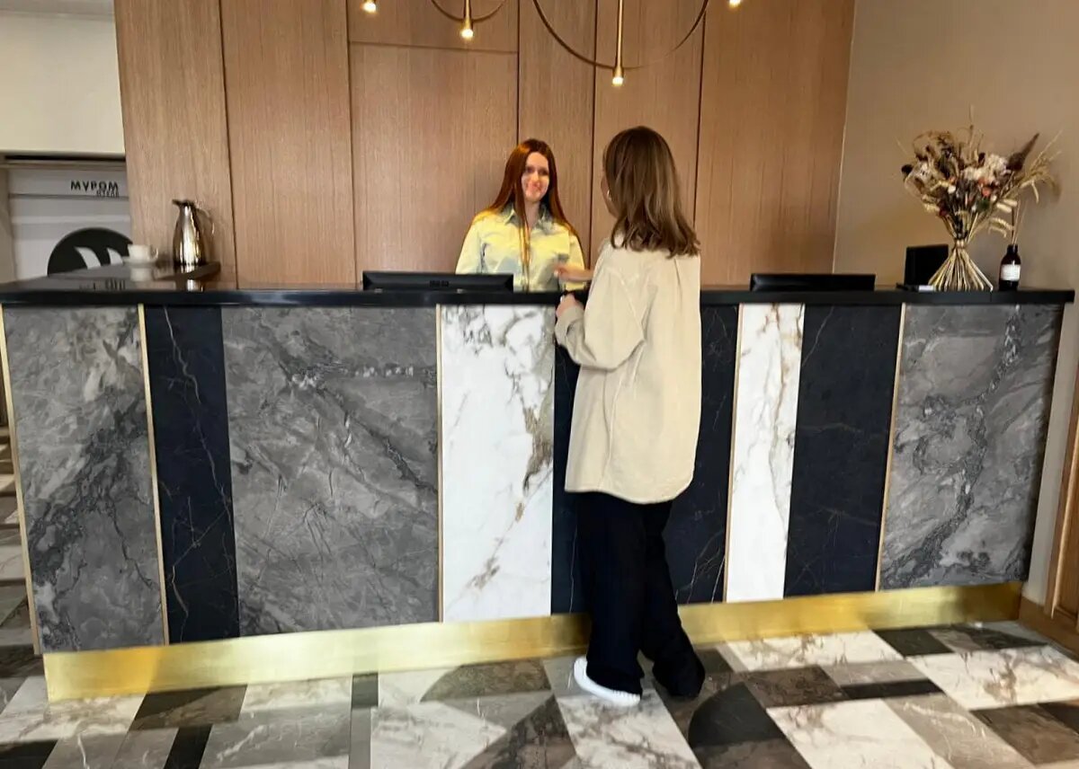     Ресепшн отеля в Муроме. © "Интерфакс". Юлия Батырь