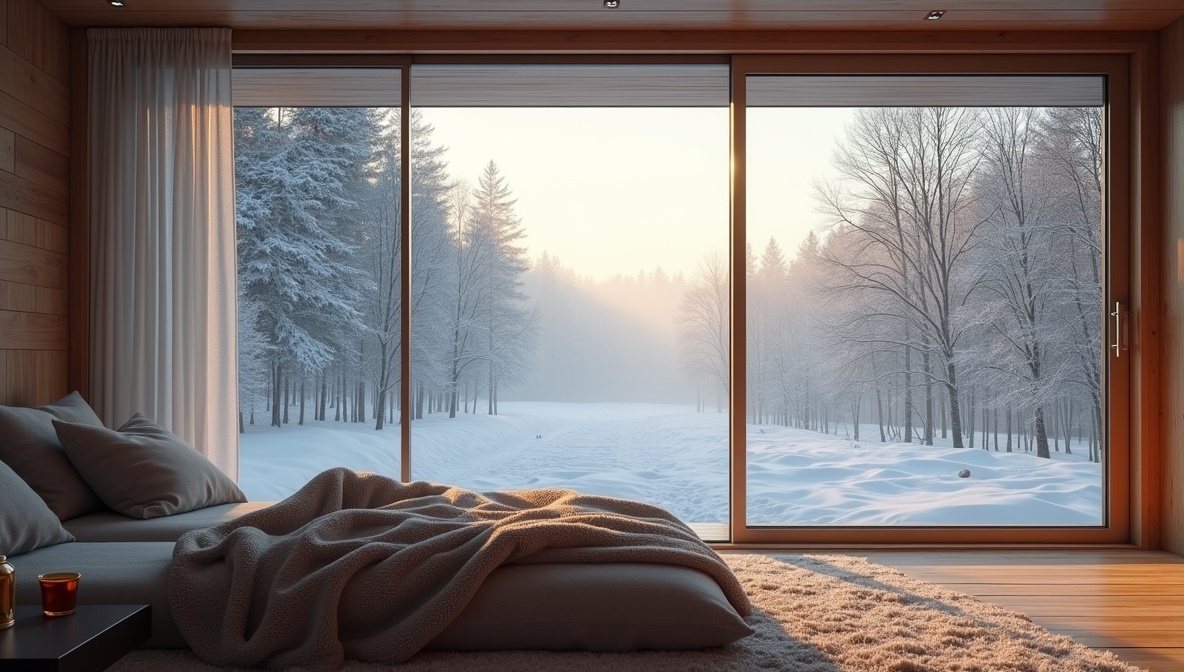 Панорамные окна делают природу частью интерьера