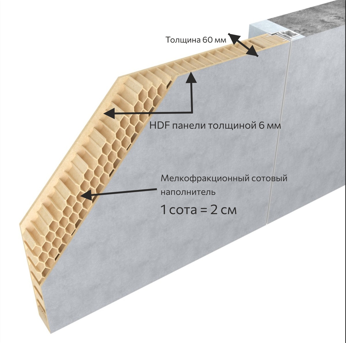 Срез скрытого короба FONDO 60
