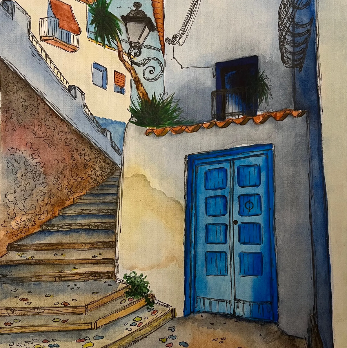 Акварель, художник Анастасия Шавель.