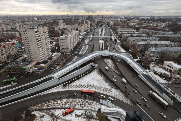    Первый этап дублера Горьковского шоссе длиной 6 км открыли в апреле 2023 года.   
Фото: «БИЗНЕС Online»