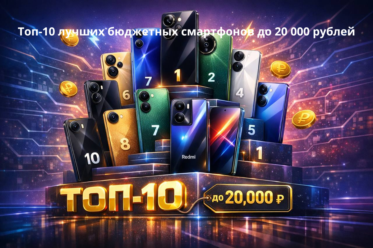 В 2026 году бюджетные смартфоны до 20 000 рублей предлагают отличный баланс AMOLED-экраны 120 Гц, камеры от 64–108 Мп, батареи 5000+ мАч с быстрой зарядкой и чипы вроде Helio G99 или Snapdragon 685 для повседневных задач и лёгких игр.