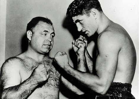 Галенто (слева) с Лу Новой: «Ту Тон» славился своей грязной тактикой.