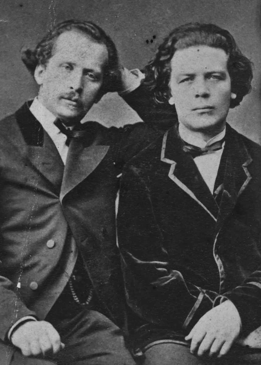    Николай и Антон Рубинштейны, Москва, конец 1860-х годов