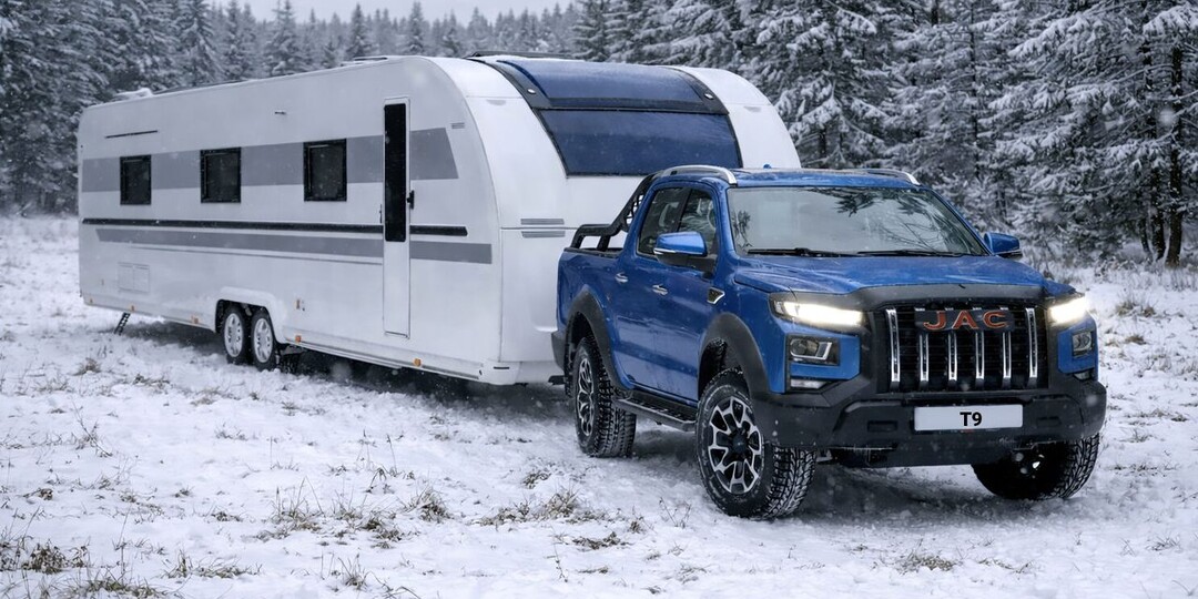 Флагманский пикап JAC в России официально научили перевозить 1,5-тонные прицепы