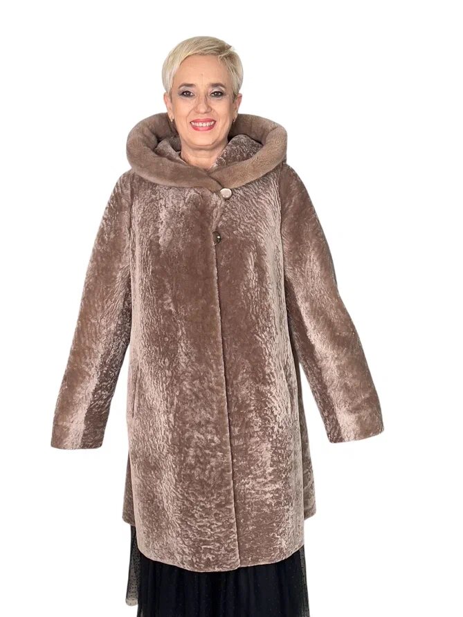 Реконструкция пальто из астрагана. Ателье Ирины Берзиной.