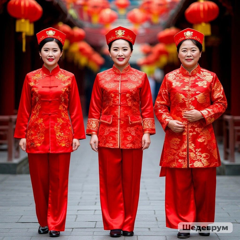 Одежда красного цвета приносит удачу, изображение сгенерировано ИИ