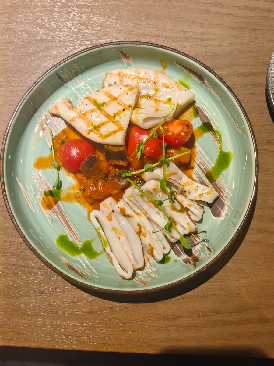 Кальмар на гриле