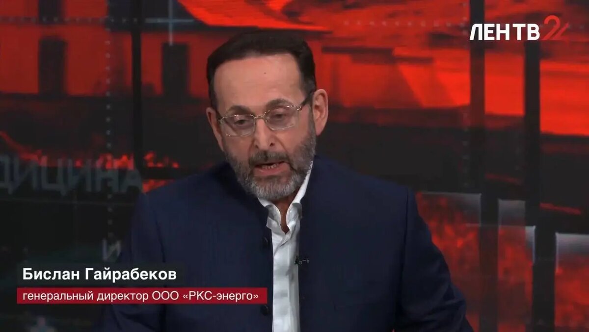    Бислан Гайрабеков. Фото: кадр программы «Актуальный разговор» на ЛенТВ24