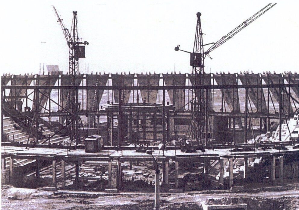 Строительство ледового дворца спорта 1983–1985 гг.