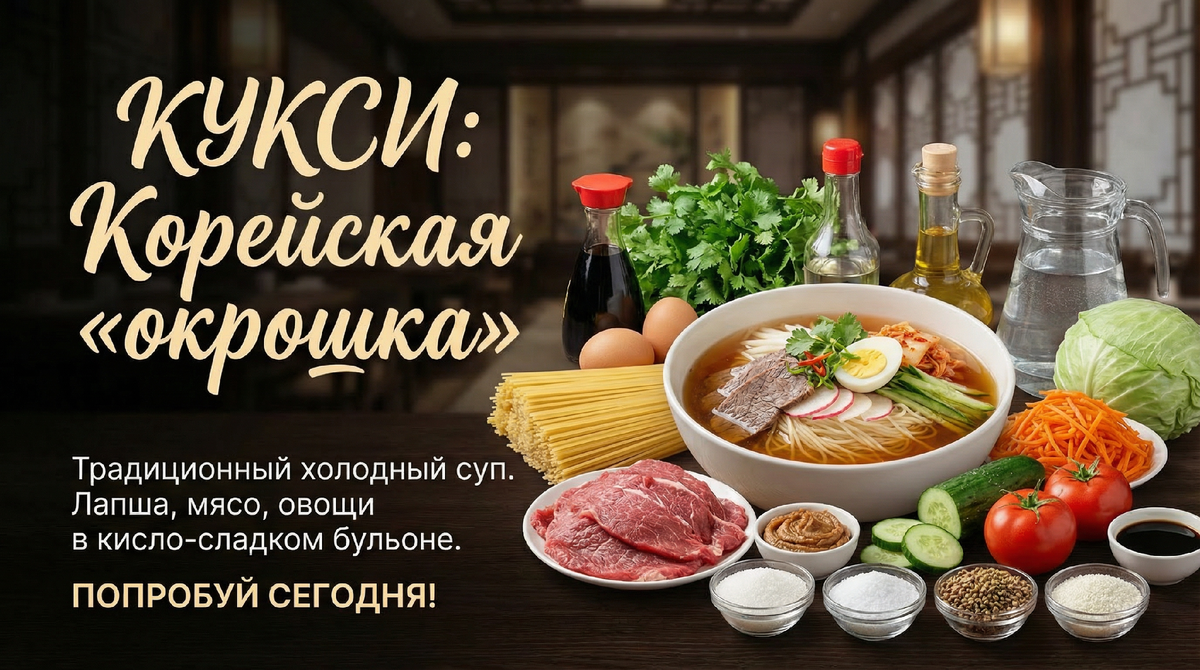 Кукси Корейская окрошка