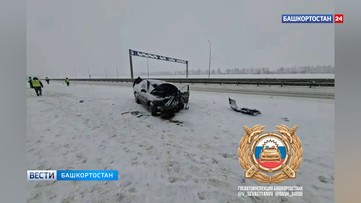    В Туймазинском районе Башкирии в ДТП с грузовиком и легковушкой пострадал пассажир