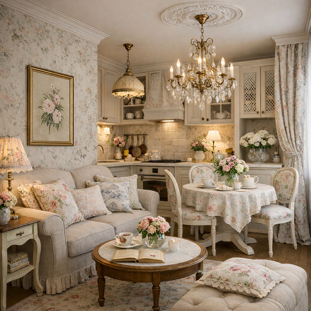 Как французы умеют жить красиво даже в маленьких квартирах 