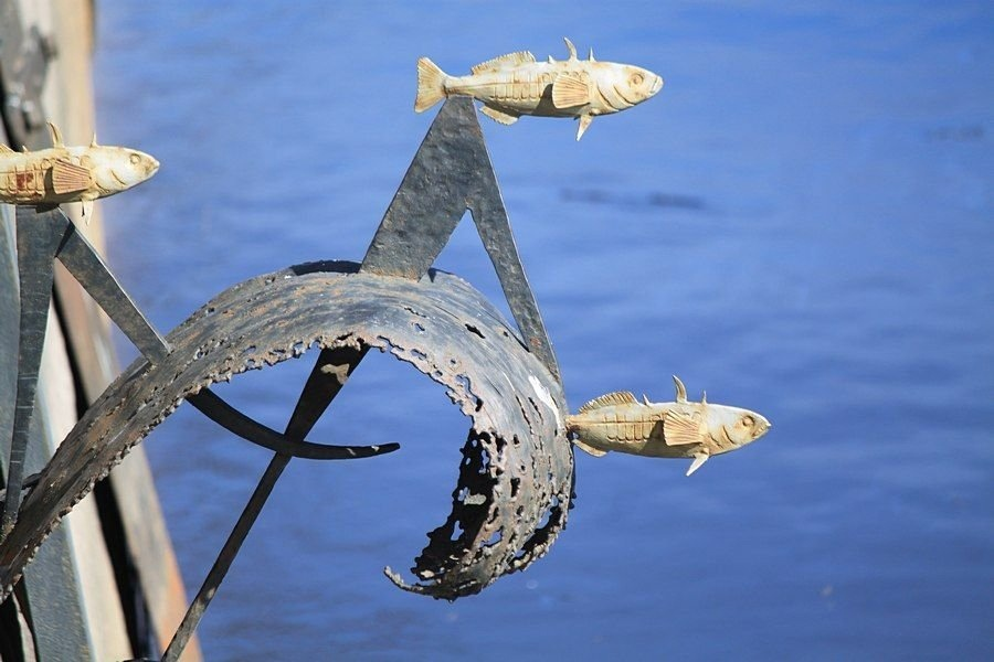 Памятник колюшке