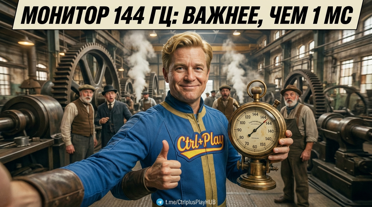 Монитор для игр: почему 144 герц монитор важнее, чем «1 мс»

