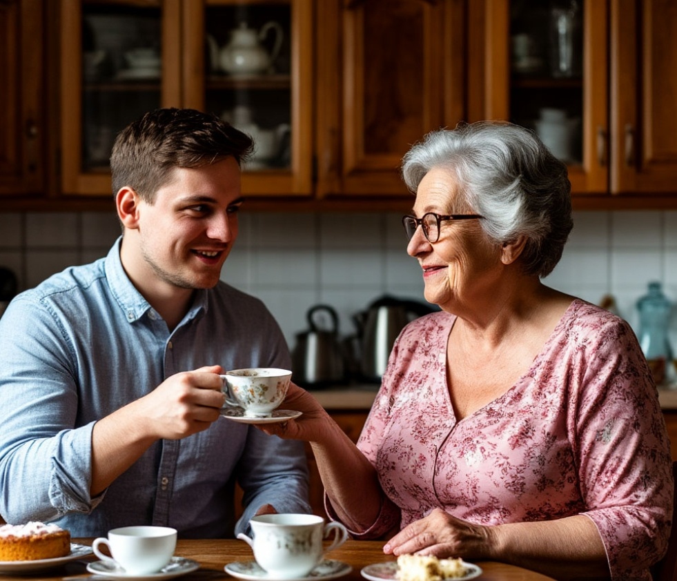 Валера с мамой Лилии познакомился