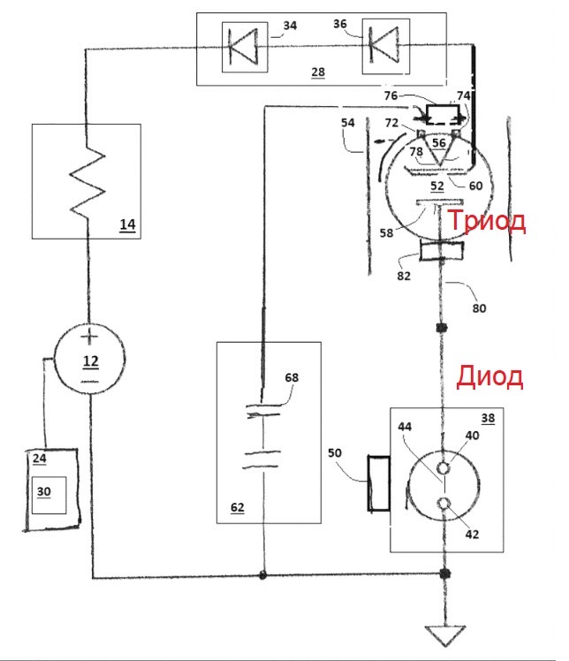 Вакуумный диод – активный элемент патентованного электрогенератора Росси (источник: Андреа Росси)