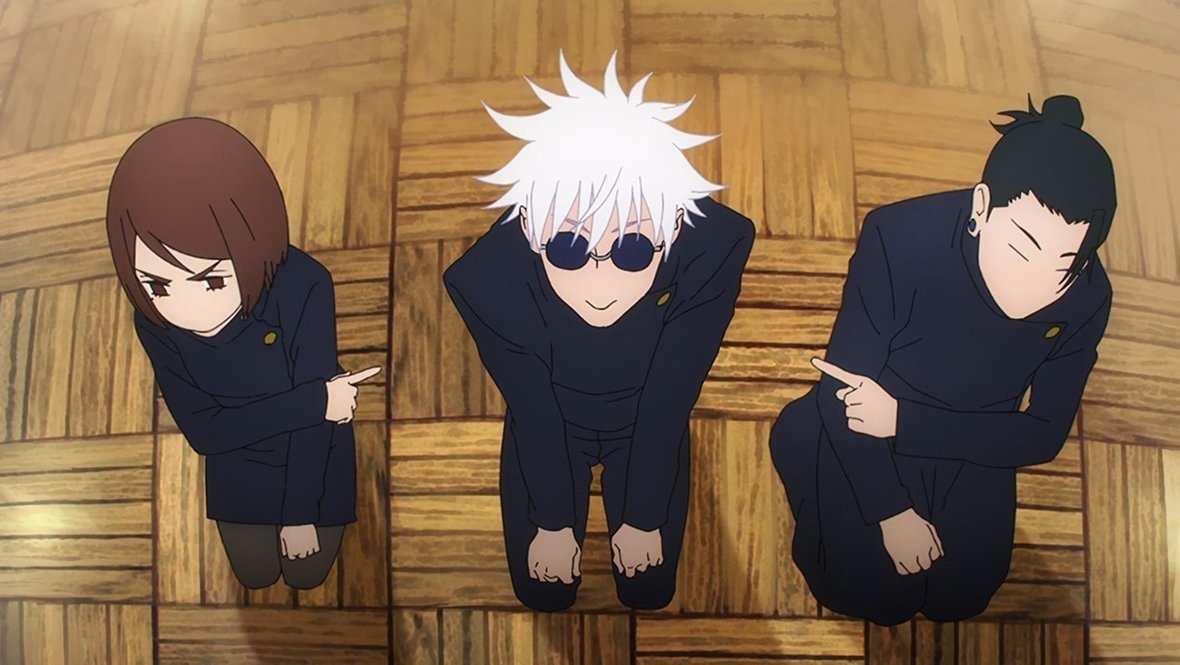    Кадр из аниме «Магическая битва», реж. Пак Сон-ху, Юи Умэмото, Рехэй Такэсита, MAPPA