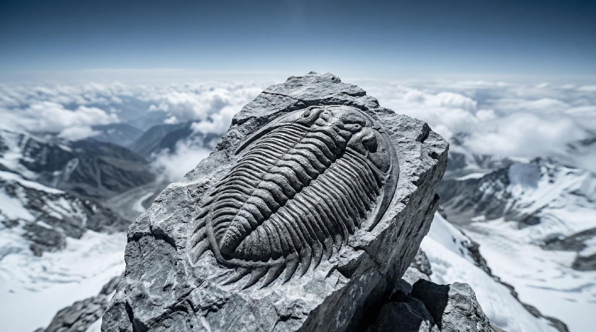 Иллюстрация. На вершине Эвереста найдены останки древних подводных организмов