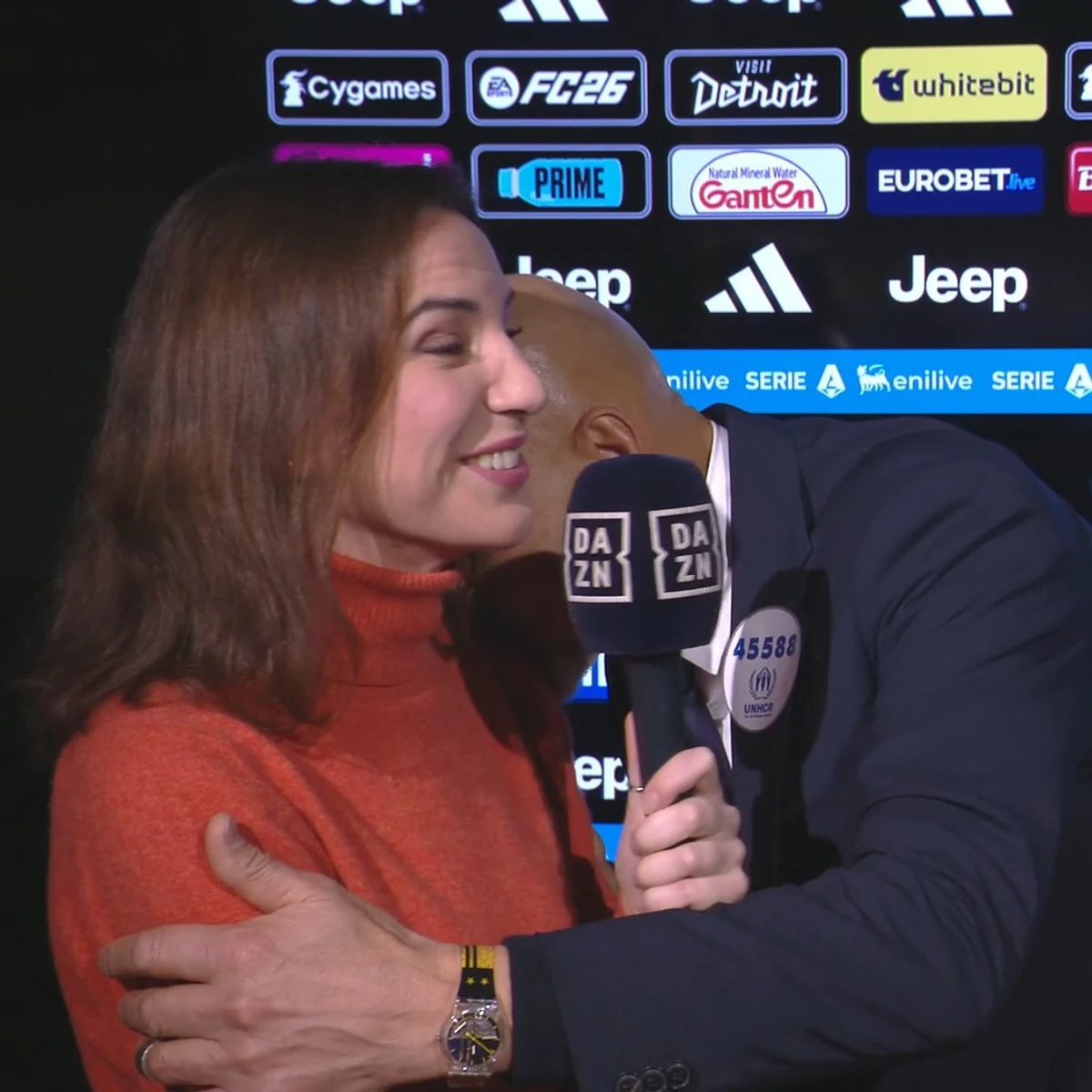     Журналистка Федерика Цилле и тренер Лучано Спаллетти