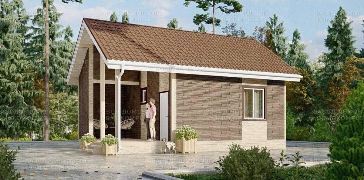 Небольшой и функциональный дом по проекту "Сангир"
