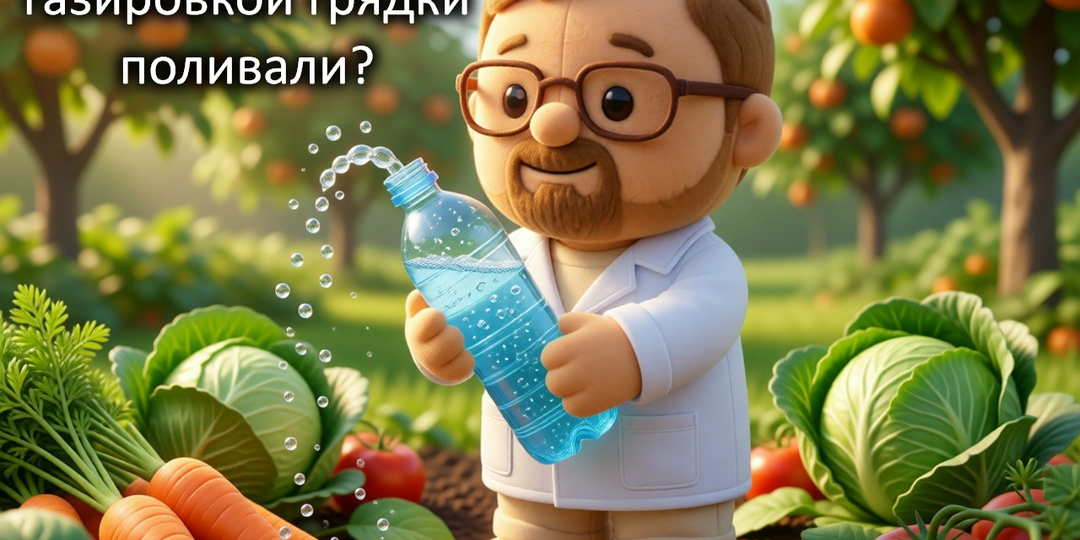 Газированная вода против засолённости почвы я тяжелых почв