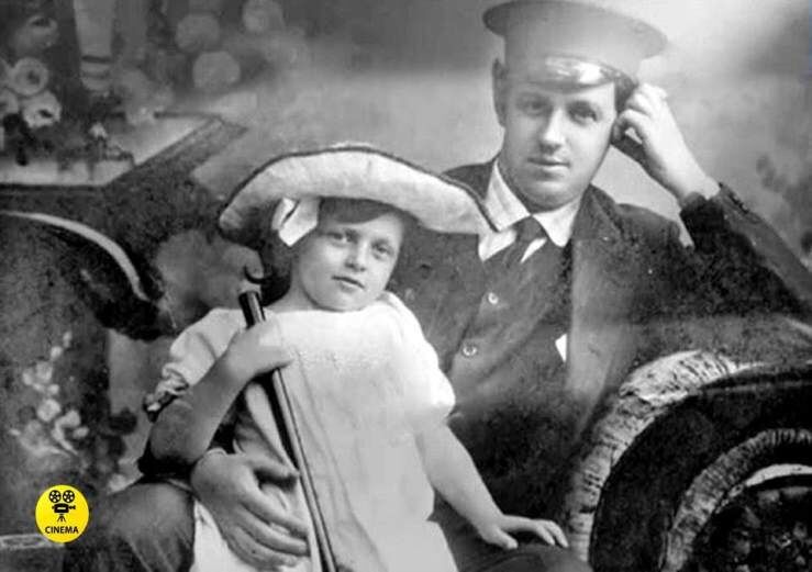 Татьяна Пельтцер с отцом. 1911 год.