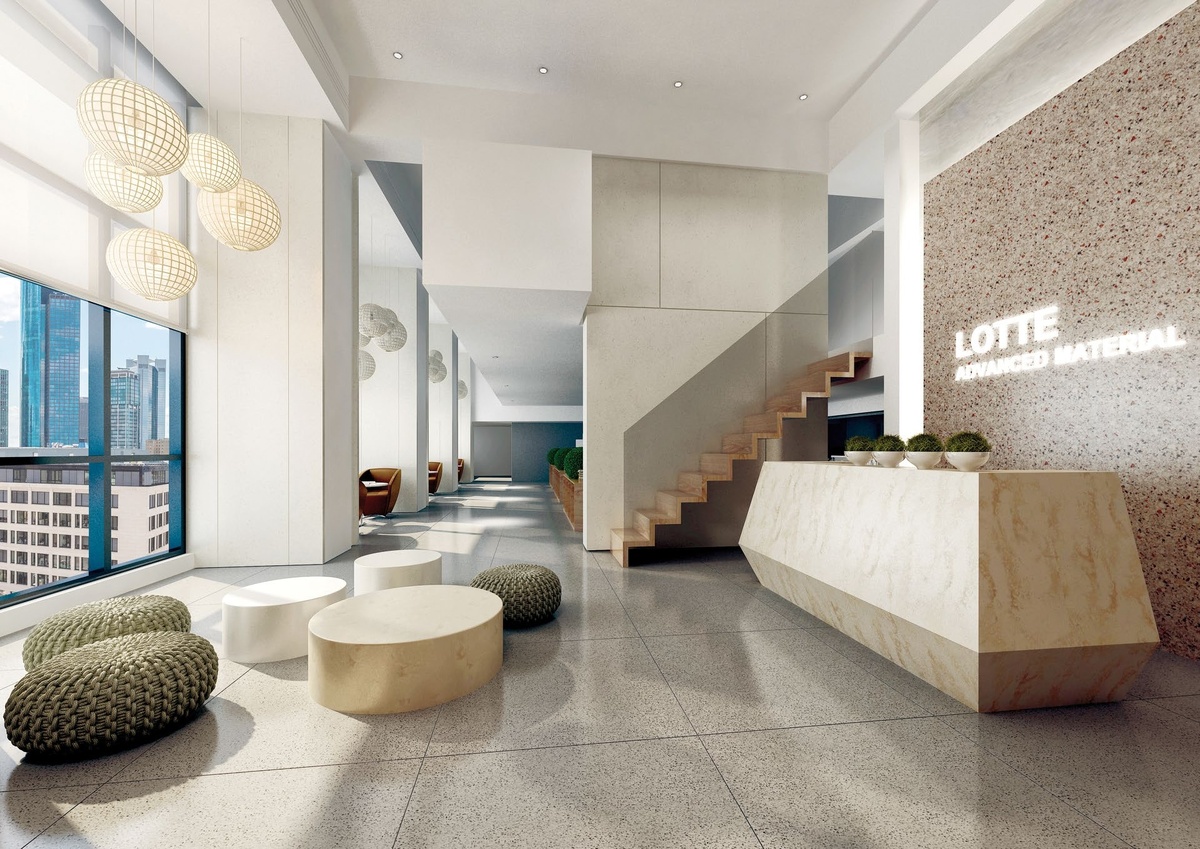 Оформление головного офиса Lotte Chemical
Сеул, Южная Корея Цвет: Ocean View V0171